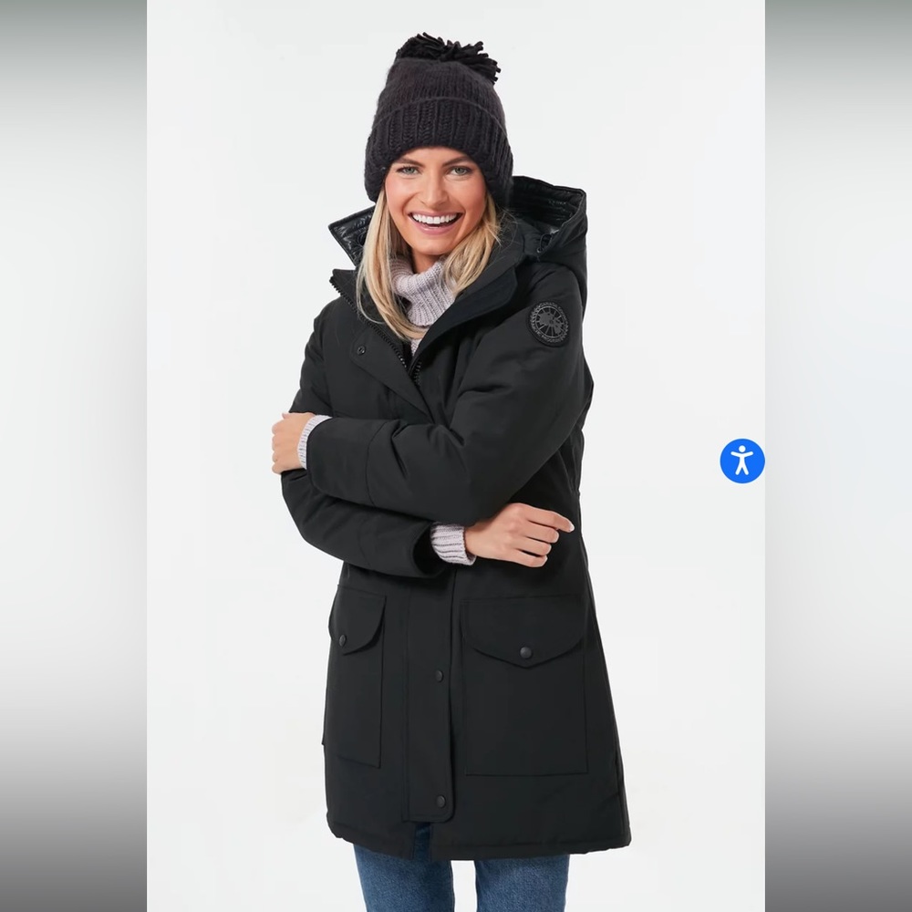 NWT CANADA GOOSE BLACK LABEL BLACK NOIR TRILLIUM PARKA SZ L